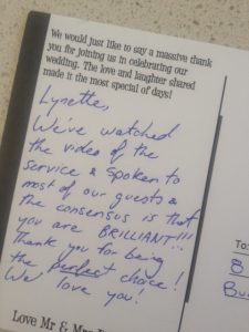 And this is why I don't think being a celebrant is a job